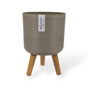 Home 3 leg flower pot brown medium