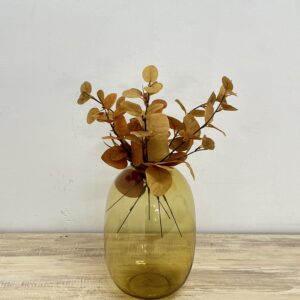 Home Stylish Bell Flower Vase Gold (With Flowers)