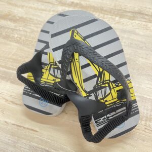 Home cute baby kids sandals (with back straps) grey