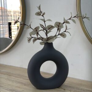 Home beautiful donut flower vase (with flowers)